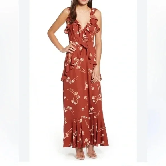 ASTR The Label Floral Ruffle Maxi Dress - Picture 12 of 12